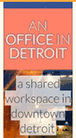 Mobile Screenshot of anofficeindetroit.com